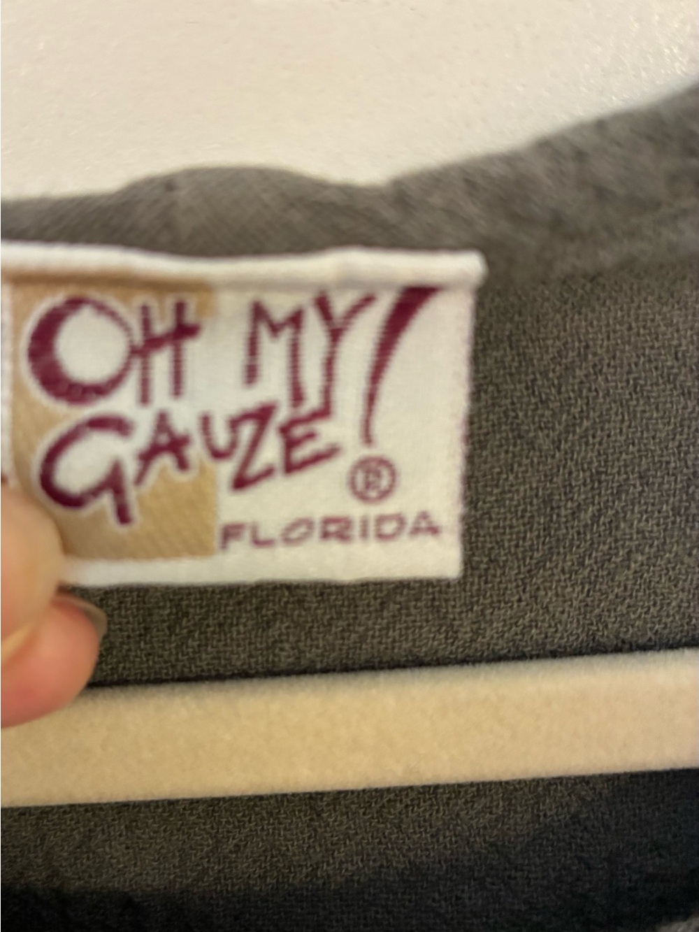 Oh My Gauze Irene Tunic In Sage Green Size 1 Medium - Picture 3 of 6